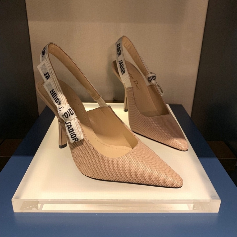 Dior J'Adior Beige Slingback Pumps